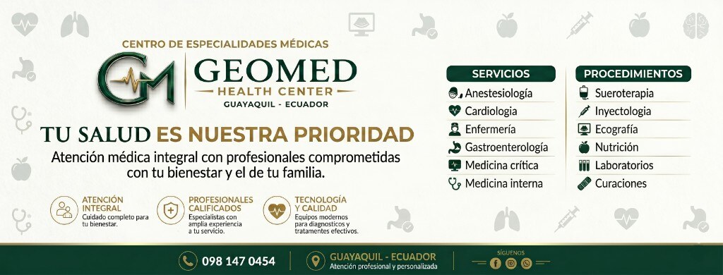 Instalaciones del centro médico GEOMED — recepción moderna con diseño de vanguardia